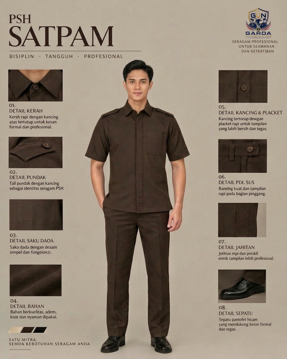 Seragam PSH Satpam (Pakaian Sipil Harian)